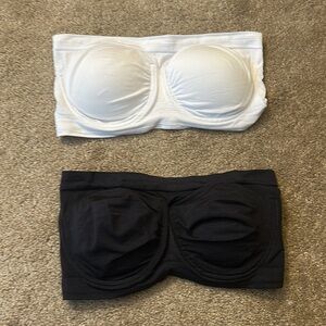 Rhonda Shear Midnight Black & White strapless Bra - 2